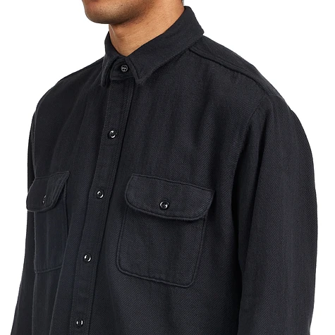 orSlow - Vintage Fit Black Flannel Shirt