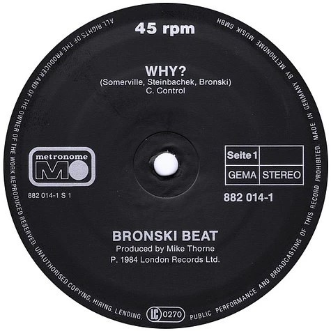 Bronski Beat - Why?