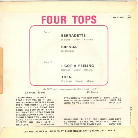 Four Tops - Bernadette