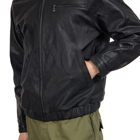 thisisneverthat - Leather Harrington Jacket