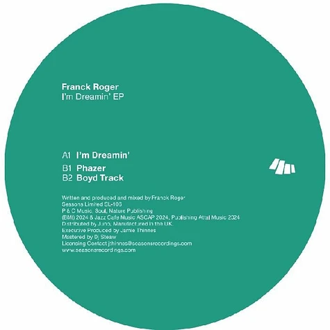 Franck Roger / I'm Dreamin' EP Franck Roger / I'm Dreamin' EP