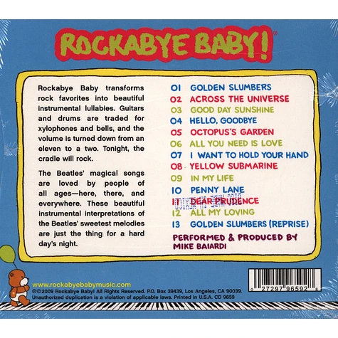 Rockabye Baby! - More Lullaby Renditions Of The Beatles