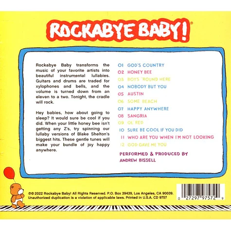 Rockabye Baby! - Lullaby Renditions Of Blake Shelton