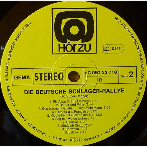 V.A. - Deutsche Schlager-Rallye - 20 Super-Renner