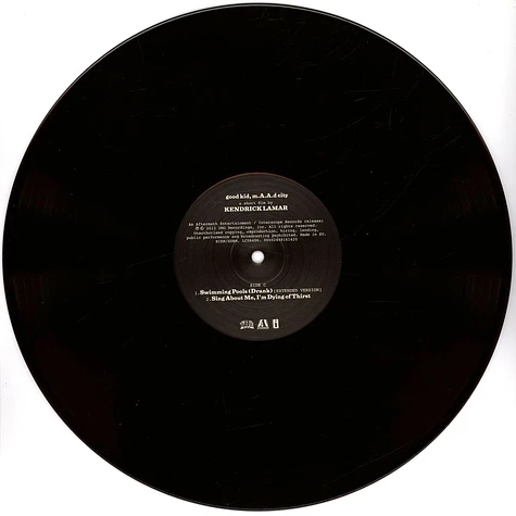 Kendrick Lamar - Good Kid, M.A.A.D City Black Ice Colored Vinyl Edition