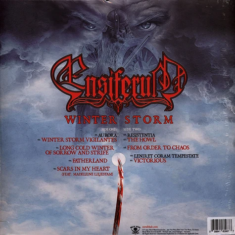 Ensiferum - Winter Storm Light Blue Ice Marbled