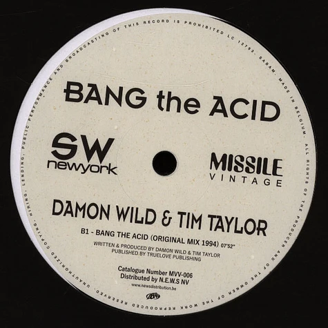 Damon Wild - Bang The Acid