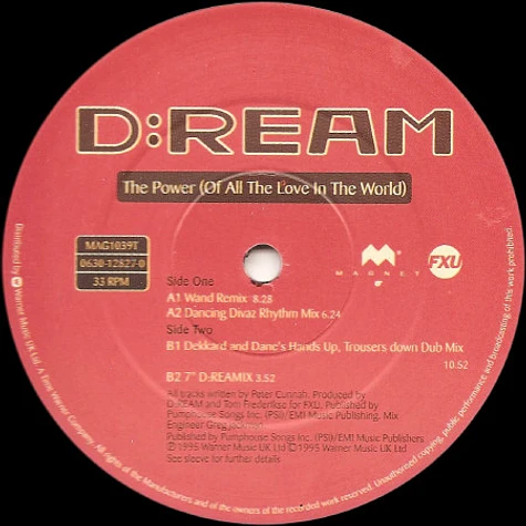 D:Ream - The Power (Of All The Love In The World)