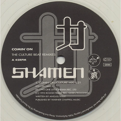 The Shamen - Comin' On (Remixed By Culture Beat)