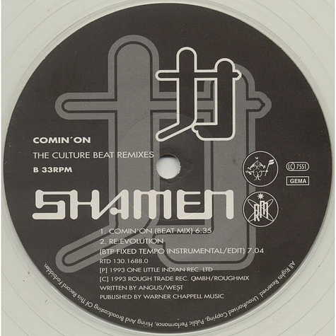 The Shamen - Comin' On (Remixed By Culture Beat)