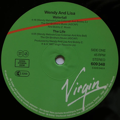 Wendy & Lisa - Waterfall