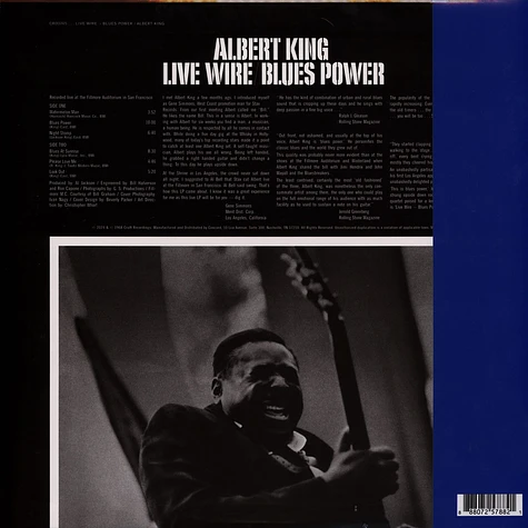 Albert King - Live Wire Blues Power Bluesville Acoustic