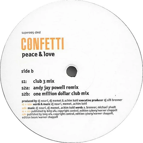 Confetti - Peace & Love