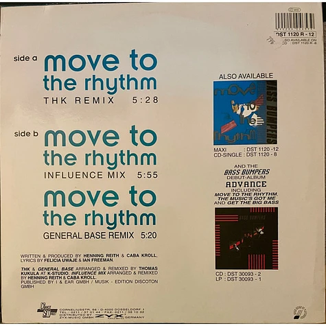 Bass Bumpers - Move To The Rhythm (The Remixes)