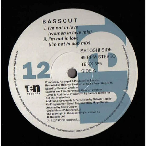 Basscut - I'm Not In Love