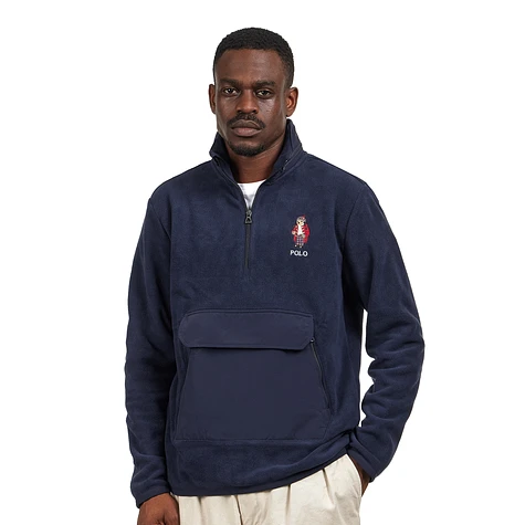 Holiday polo bear fleece sweatshirt sale