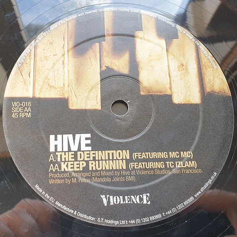 Hive - The Definition / Keep Runnin