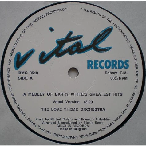 The Love Theme Orchestra / Brooklyn Express - Medley Of Barry White's Greatest Hits / -69- (Super '86 Mix)