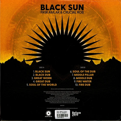 Fikir Amlak & Crucial Rob - Black Sun (Damaged Sleeve)