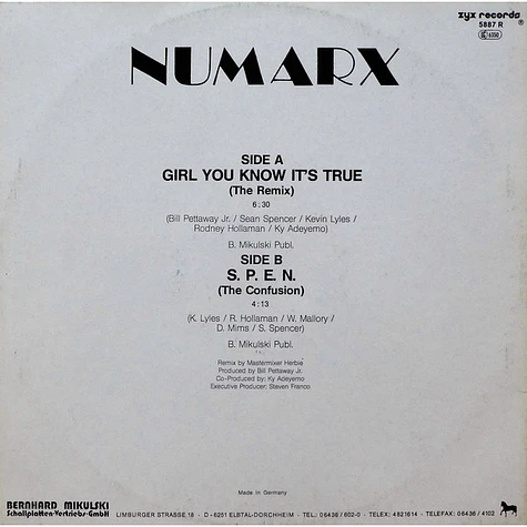 Numarx - Girl You Know It's True (Remix)