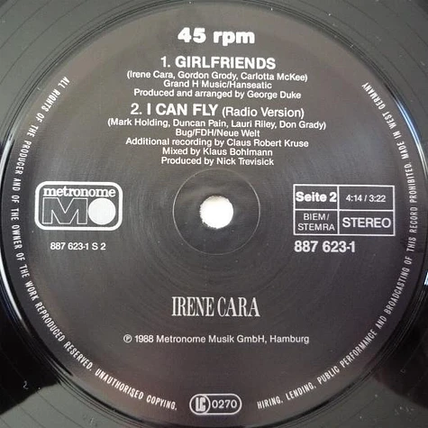 Irene Cara - I Can Fly