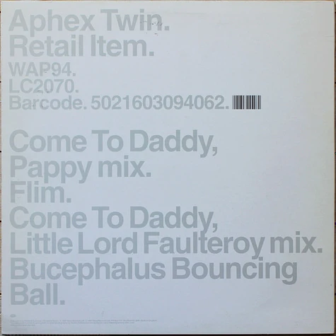 Aphex Twin - Come To Daddy