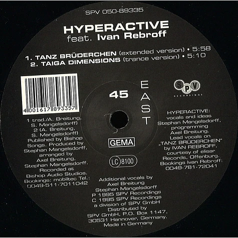 Hyperactive feat. Ivan Rebroff - Tanz Brüderchen