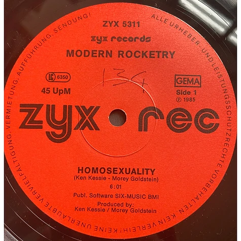 Modern Rocketry - Homosexuality / Thank God For Men