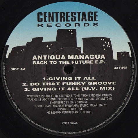 Antigua Managua - Back To The Future E.P.