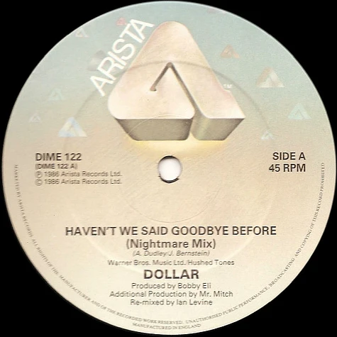 Dollar - Haven't We Said Goodbye Before