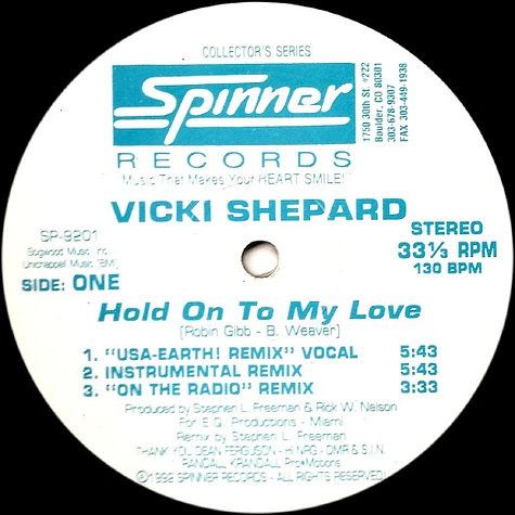 Vicki Shepard - Let Me Take You Dancing / Hold On To My Love