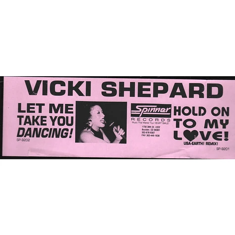 Vicki Shepard - Let Me Take You Dancing / Hold On To My Love