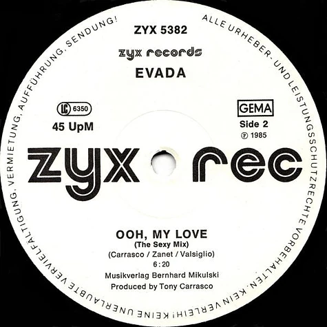 Evada - Ooh My Love (Love&Dance)