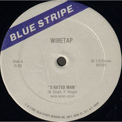 Wiretap - X-Rated Man / Hold On