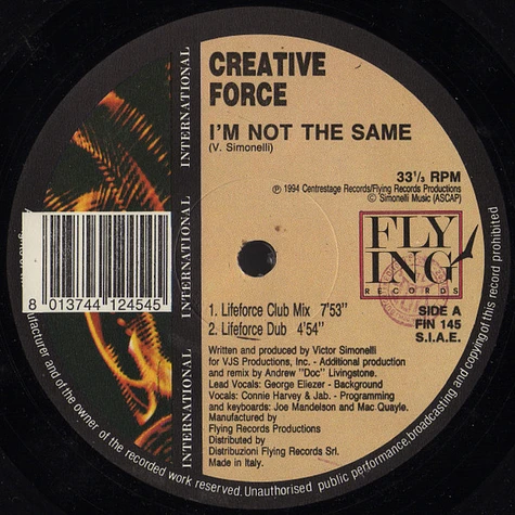 Creative Force - I'm Not The Same