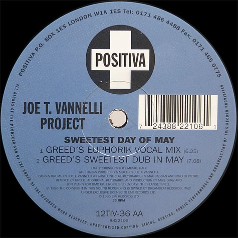 Joe T. Vannelli Project - Sweetest Day Of May