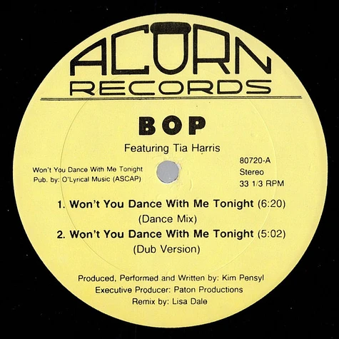 Bop featuring Tia Harris - Won't You Dance With Me Tonight