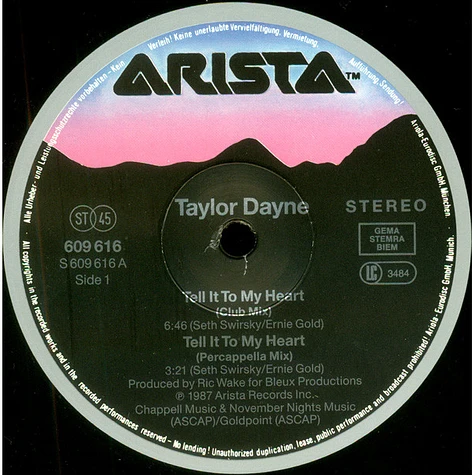 Taylor Dayne - Tell It To My Heart