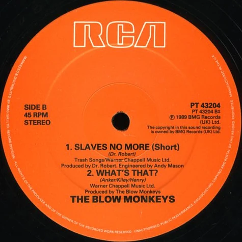 The Blow Monkeys - Slaves No More (Remix)