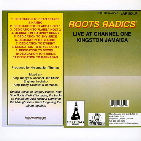 Roots Radics - Live At Channel One Kingston Jamaica