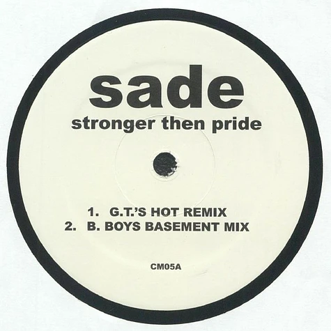 Sade - Love Is Stronger Than Pride House Mixes