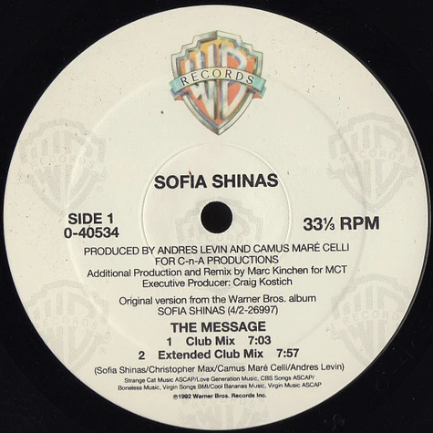 Sofia Shinas - The Message