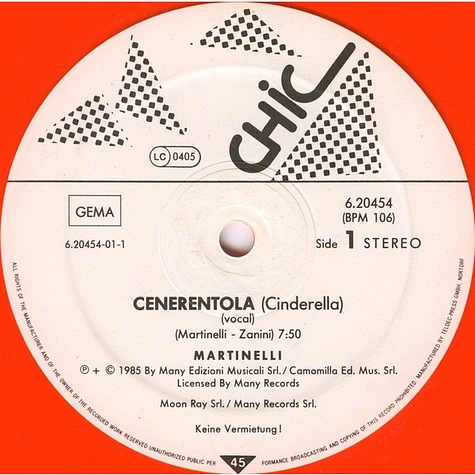 Martinelli - Cenerentola (Cinderella)