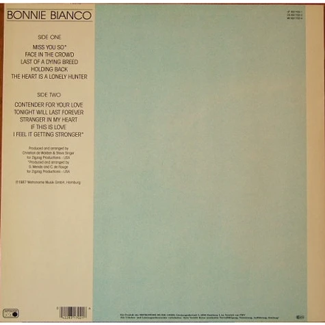 Bonnie Bianco - Just Me