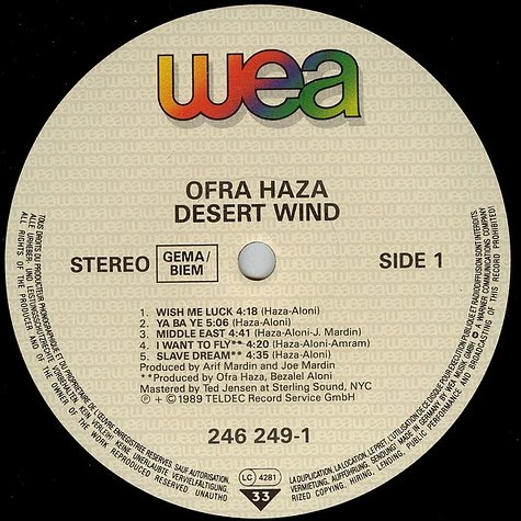 Ofra Haza - Desert Wind