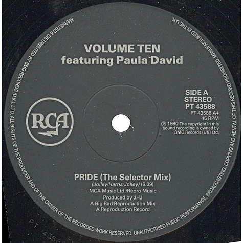 Volume Ten Featuring Paula Davies - Pride (The Selector Mix)