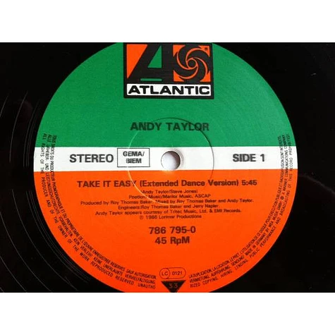 Andy Taylor - Take It Easy