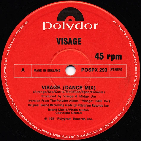 Visage - Visage