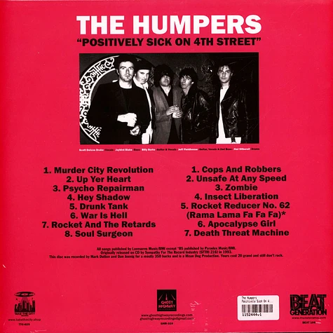 The Humpers - Positively Sick On 4th Street