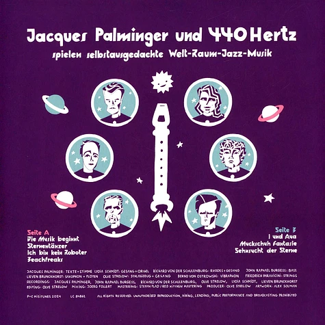 Jacques Palminger & 440 Hertz - Die Sehnsucht Der Sterne HHV Exclusive Light Rosé Pantone Vinyl Edition